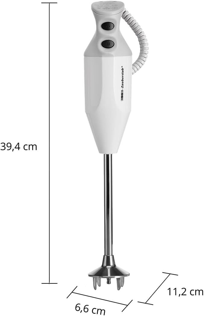 Stabmixer P 350 90880 300 W mit 2 Geschwindigkeitsstufen bis 22000 U/min und Edelstahlmesser