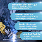 MIG MAG Schweißgerät 200A IGBT Inverter FLUX Lift TIG MMA synergischer Drahtvorschub 230V Metall