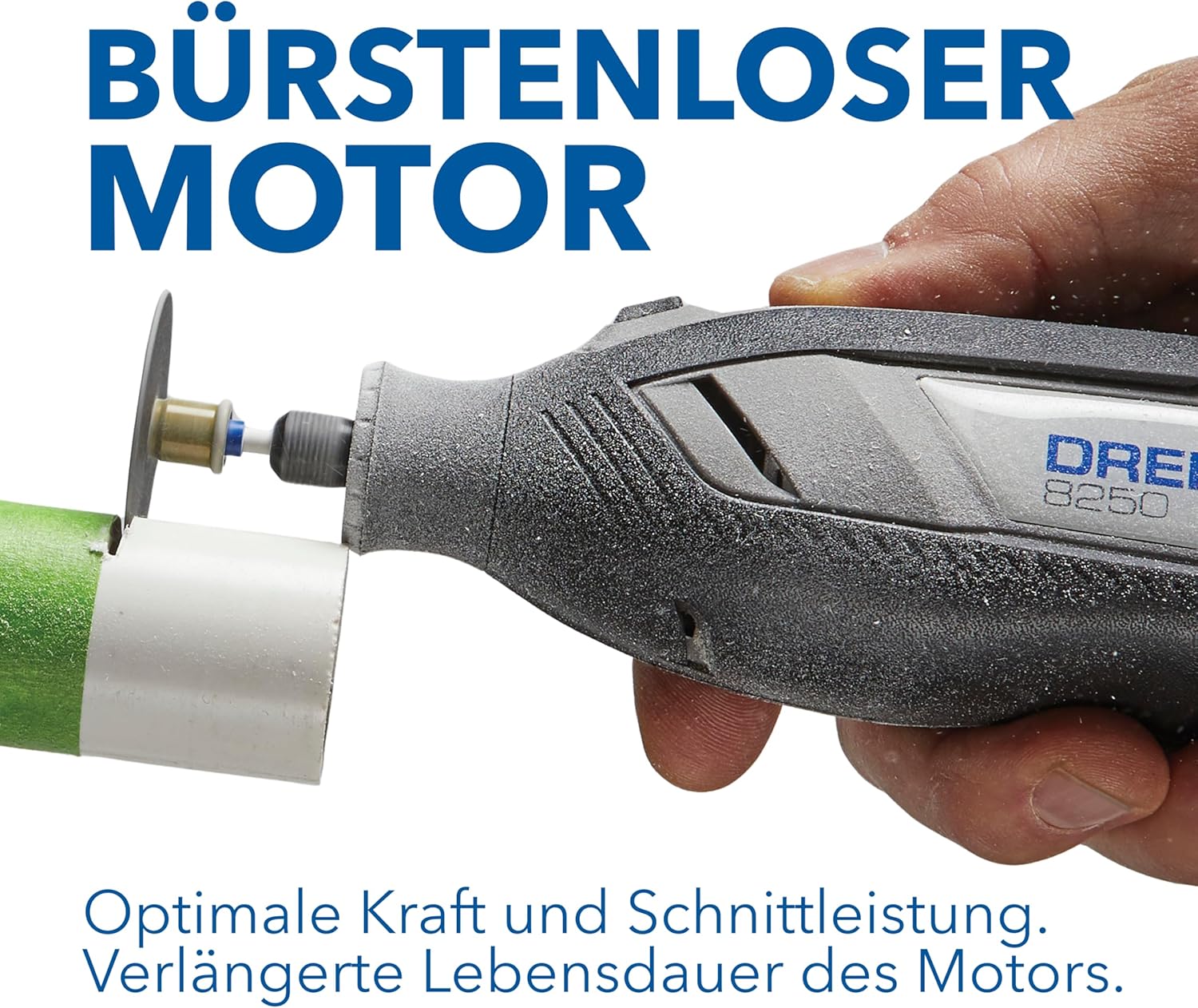Akku Multifunktionswerkzeug 8250 12V Bürstenlos 5000-30000 U/min mit 65 Zubehörteilen 5 Aufsätzen 2 Akkus und Ladegerät