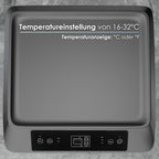 Mobile Klimaanlage 9000 BTU WLAN 3-in-1 mit Entfeuchter und Ventilator für Räume bis 35 m² inkl. Abluftschlauch Fensterkit Fernbedienung