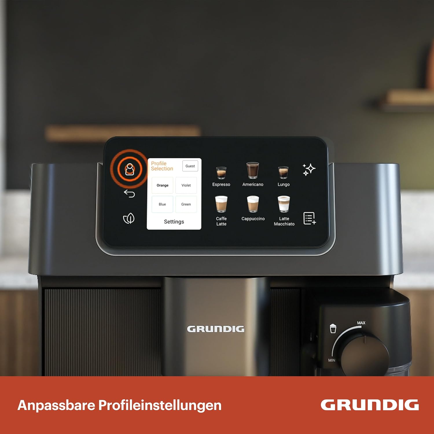 Kaffeevollautomat KVA 8230 18 Kaffeespezialitäten Cold Brew 19 Bar 1350 W externer Milchbehälter 2L Wassertank