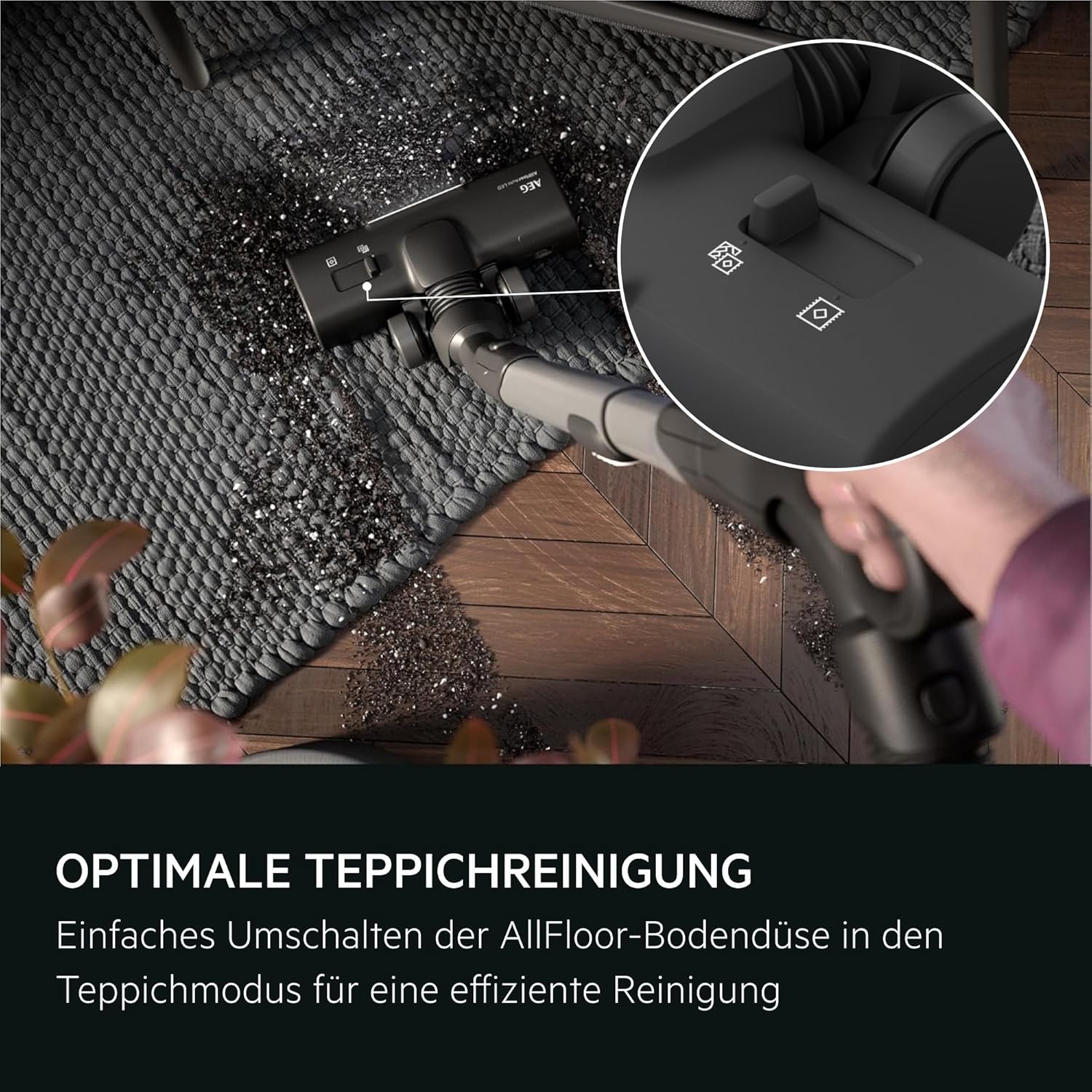 Staubsauger mit Beutel Animal 8000 AB81A2DG 5L HEPA-Filter Auto-Modus 12m Aktionsradius Tierhaardüse LED-Bodendüse