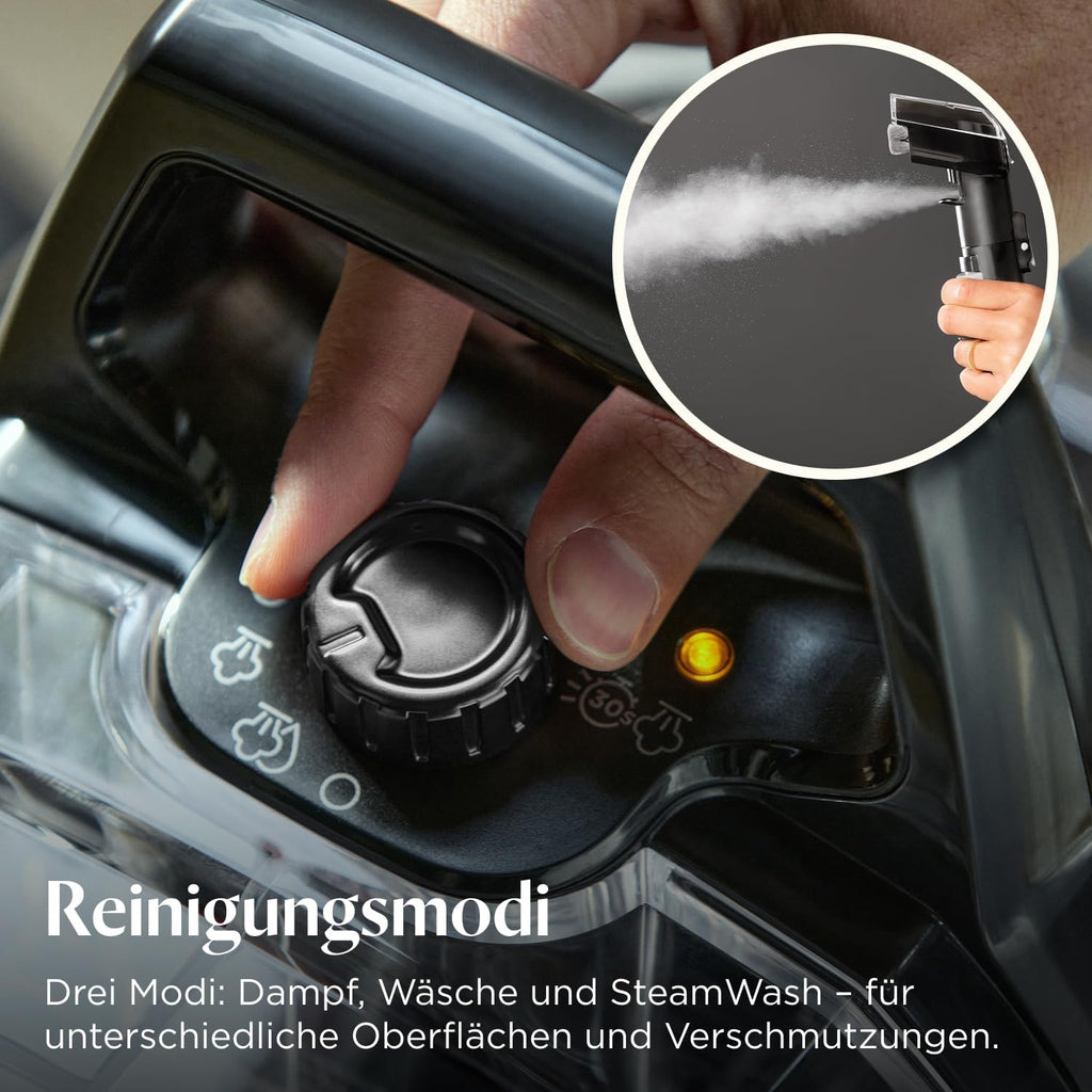 Polster- und Teppichreiniger Nasssauger mit Dampf HydroSteam 1000W Modell 3689N 1,9L Tank für Sofa Auto Teppich