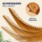 Sonnenliege klappbar Akazienholz 195x60 cm wetterfest 160 kg belastbar ergonomisch Gartenliege Relaxliege 2 Stück