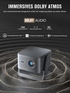 Projektor 1080P Heimkino A5 4K Unterstützung Autofokus WiFi 6 Bluetooth Dolby Audio verstellbarer Standfuß
