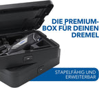 Akku Multifunktionswerkzeug 8250 12V Bürstenlos 5000-30000 U/min mit 65 Zubehörteilen 5 Aufsätzen 2 Akkus und Ladegerät