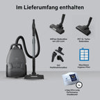 Staubsauger mit Beutel Animal 8000 AB81A2DG 5L HEPA-Filter Auto-Modus 12m Aktionsradius Tierhaardüse LED-Bodendüse