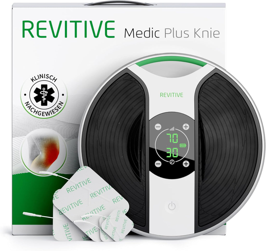 Knie- und Bein Durchblutungsstimulator Medic Plus batteriebetrieben mit NMES Funktion