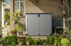 Mülltonnenbox Store It Out Pro 1200L 145.5x82x123cm wetterfest abschließbar Polypropylen für 2x 240L Mülltonnen