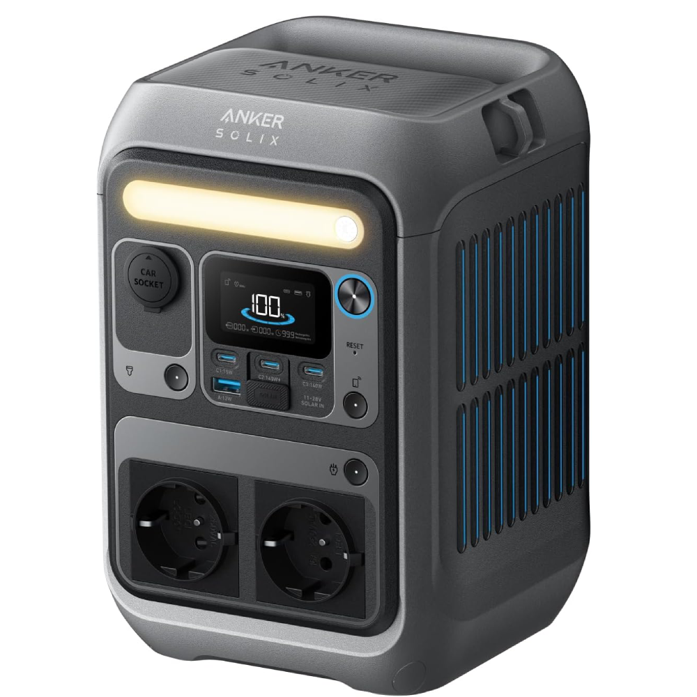 Tragbare Powerstation A1722 288 Wh LiFePO4 300 W mit 600 W Spitzenleistung und Solar-Kompatibilität