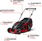 Akku Rasenmäher GE-CM 43 Li M 43 cm 36V Brushless 600 m² 63L Fangkorb 2x Akku 2x Ladegerät Mulchfunktion