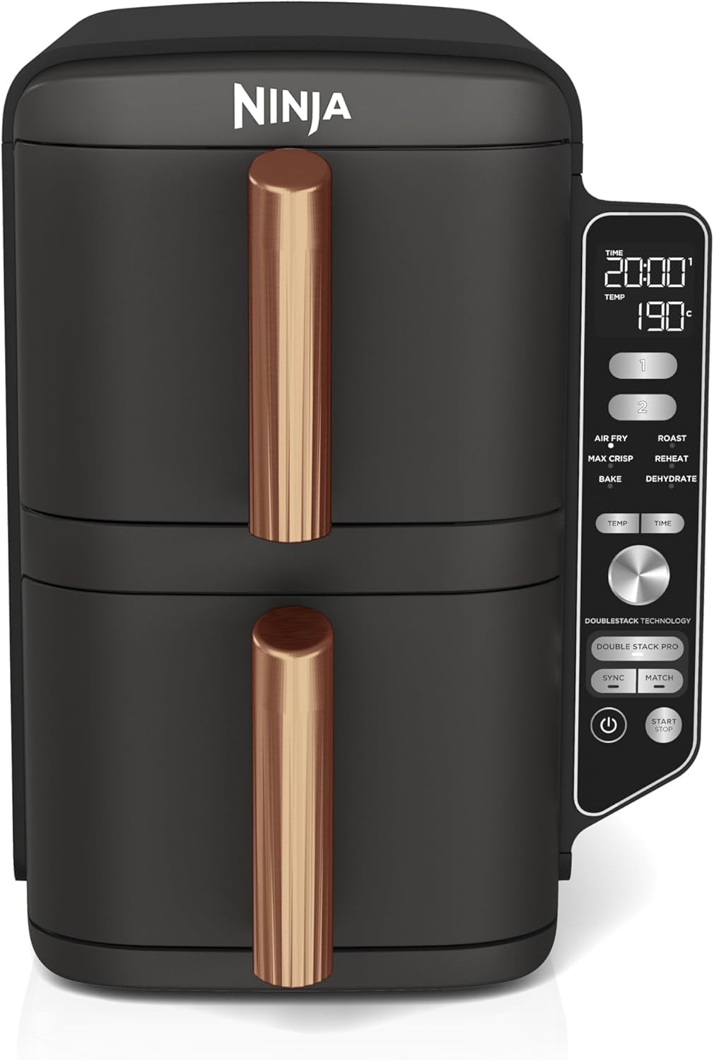 Heißluftfritteuse Doppel-Schublade vertikal SL400EUCP 9,5 L 2 Schubladen 4 Ebenen