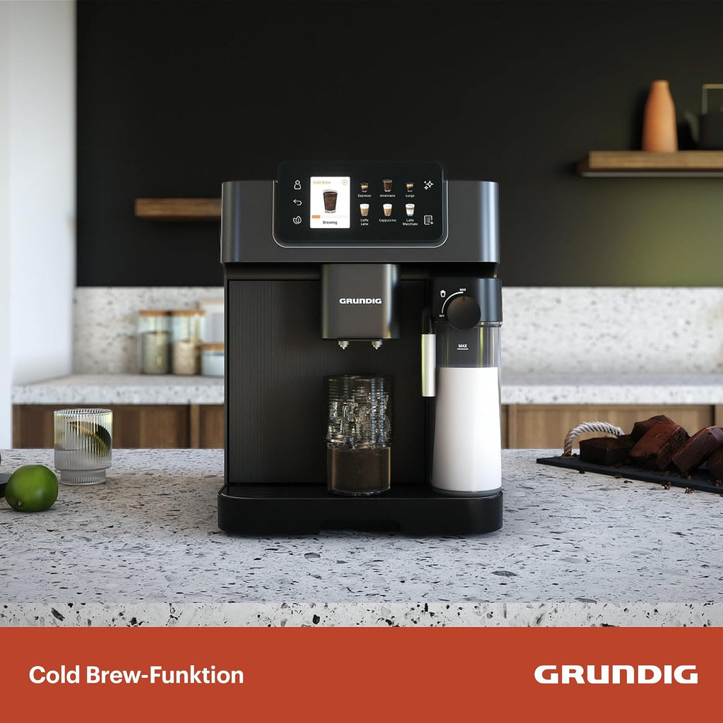 Kaffeevollautomat KVA 8230 18 Kaffeespezialitäten Cold Brew 19 Bar 1350 W externer Milchbehälter 2L Wassertank