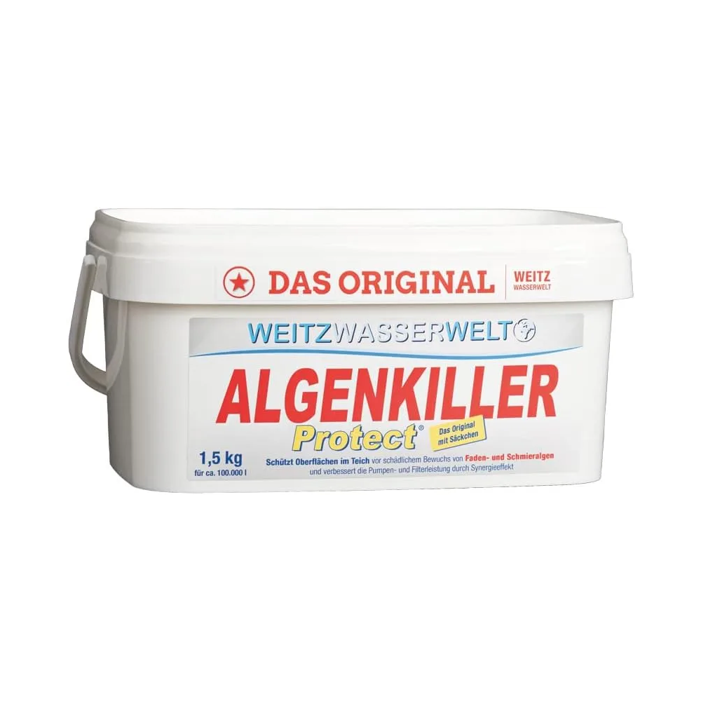 Teichpflege Granulat 1,5 kg für bis zu 100000 Liter gegen Algen und Biofilm Oberflächenschutz körnig