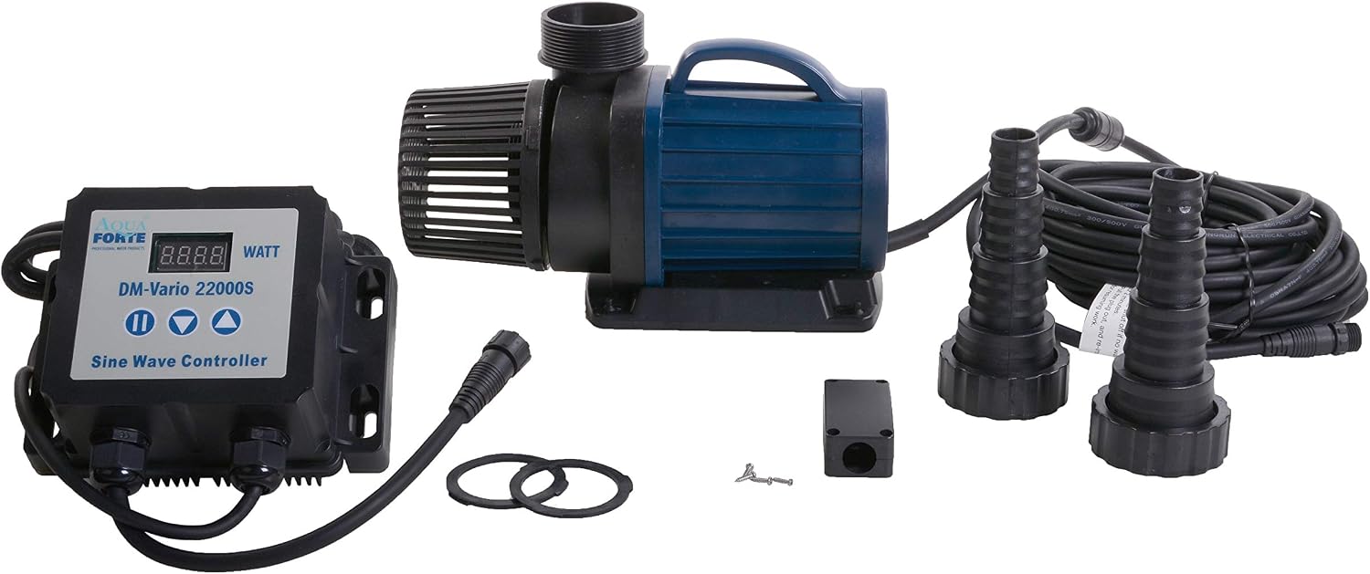 Teichpumpe regelbar DM-22000 Vario S 22000 l/h 7,5 m Förderhöhe 70-200W externer Controller für Teichfilter