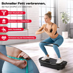 Vibrationsplatte für Ganzkörpertraining VP250 200W 180 Intensitätsstufen Bluetooth 8 Programme