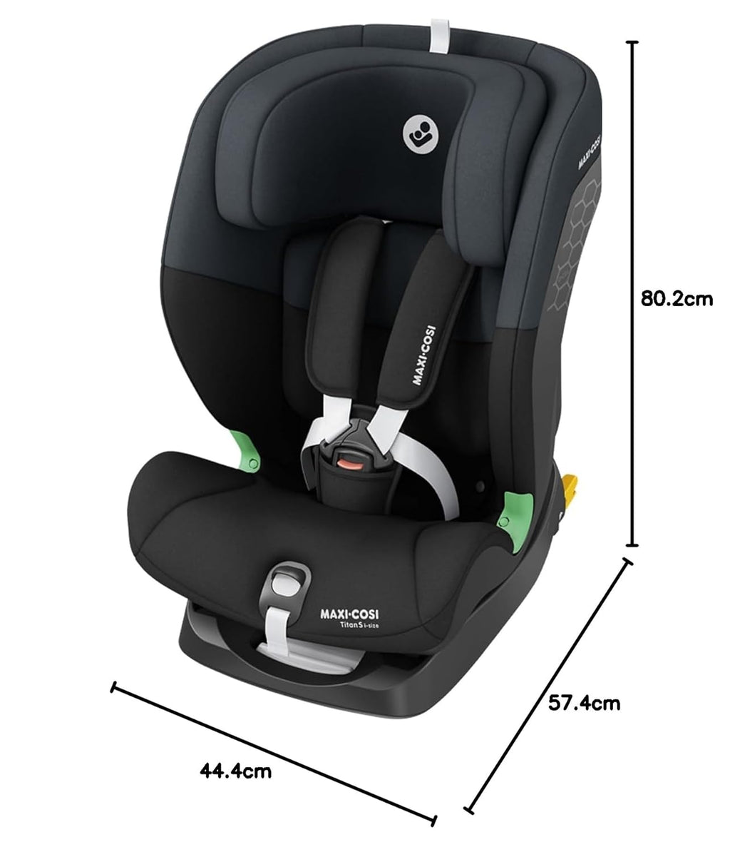 Kindersitz i-Size Titan S ISOFIX Gruppe 1/2/3 76–150 cm 15 Monate bis 12 Jahre 5 Sitzpositionen 5-Punkt-Gurt
