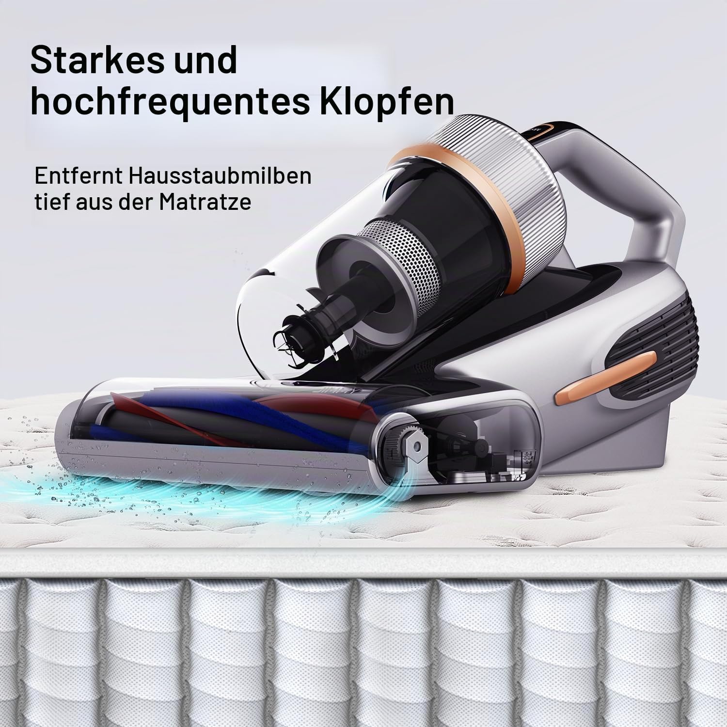 Milbensauger Matratzenreiniger 700W BX7 Pro UV-C Ultraschall HEPA Filter 16kPa Staubsensor für Sofa Bett Polster