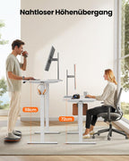 Elektrischer Höhenverstellbarer Schreibtisch EGESD88W 160x80 cm Memory Funktion 72-118 cm Stehschreibtisch Kabelmanagement