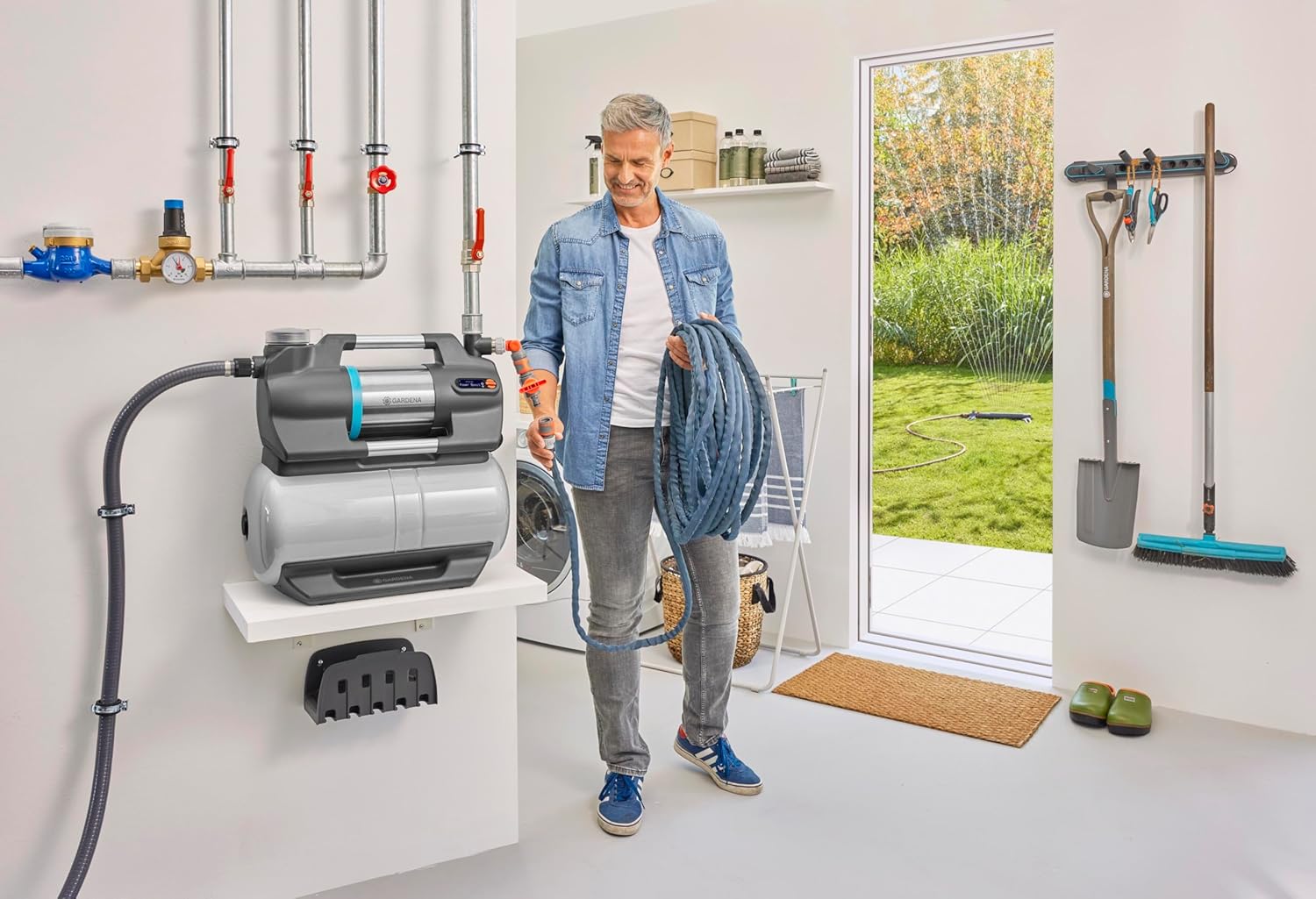 Hauswasserwerk 6300 SilentComfort 6300 l/h 25 l Wasserspeicher Bluetooth-Steuerung integrierter Filter