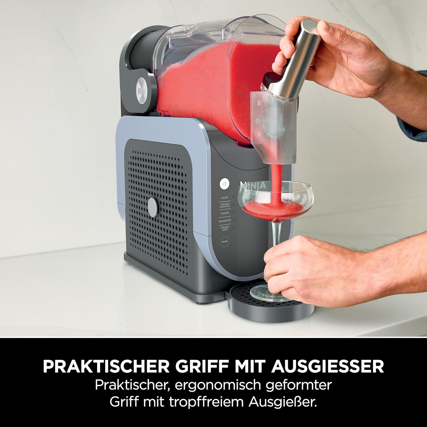 Slush Eisgetränke Maschine 1,9 L FS301EU für Slush Frappé Milchshake Frozen Juice automatische Zubereitung