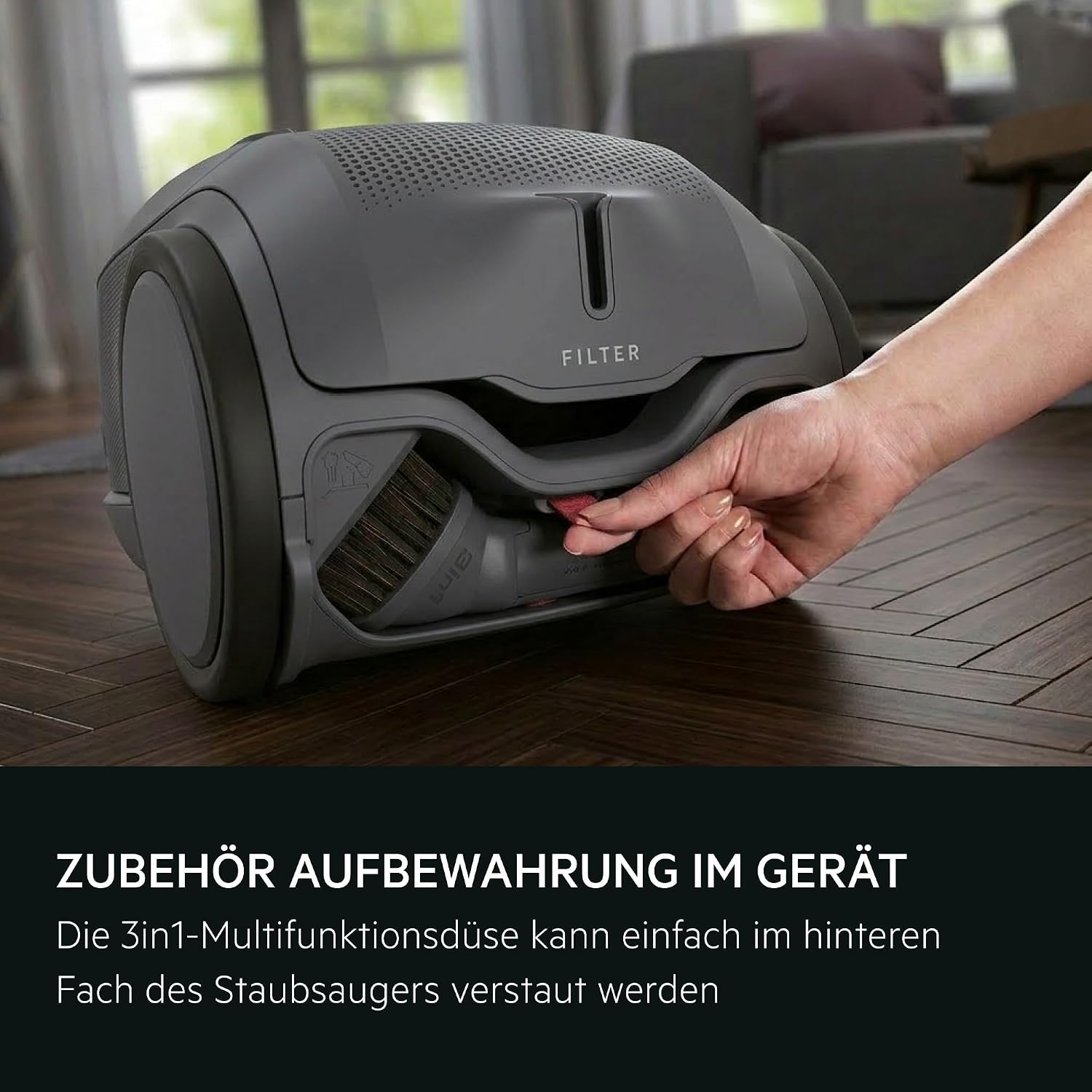 Staubsauger mit Beutel Animal 8000 AB81A2DG 5L HEPA-Filter Auto-Modus 12m Aktionsradius Tierhaardüse LED-Bodendüse