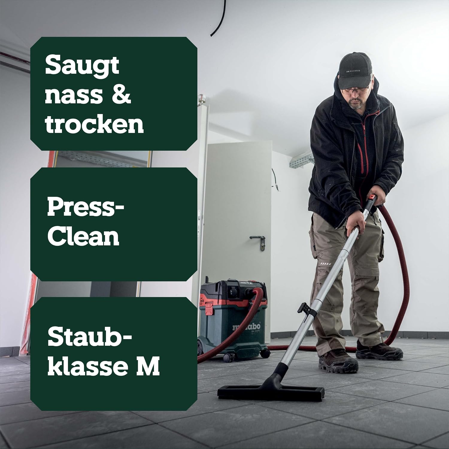 Allessauger Nass- und Trockensauger ASA 30 M PC 602087000 30L Staubklasse M Filterabreinigung 8m Kabel