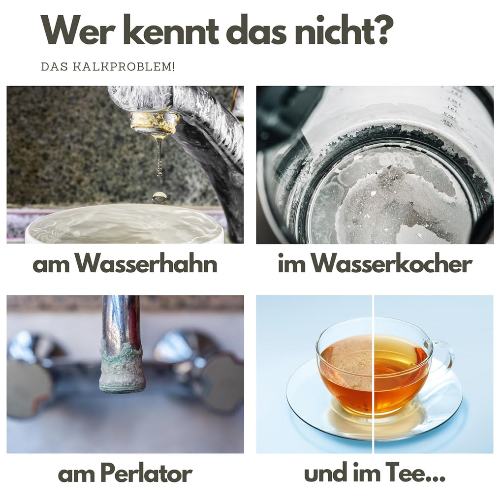 Untertisch Wasserfiltersystem P1000 mit Filterkopf Schläuchen und Eckventiladapter Aktivkohle Filter zur Kalkreduzierung für Trinkwasser