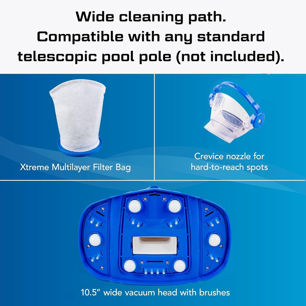 Poolstaubsauger kabellos Max Li Gen 2 30160ML Handreiniger für Pool und Spa P30 Motor Akku betrieben