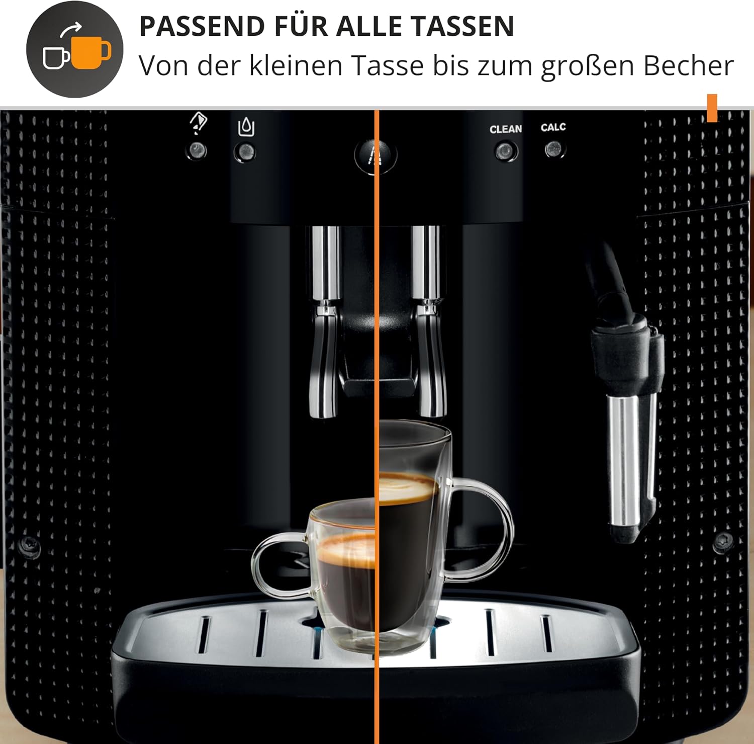 Kaffeevollautomat EA810870 1,8L 1450W mit Milchschaumdüse 2-Tassen Funktion Thermoblock System