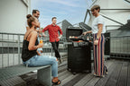 Elektrogrill eCRAVE 2 97116 2 Heizelemente 1300W 2-Zonen Grill Gussrost Grillwagen mit Stauraum Thermometer