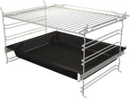 Einbauherd Set Heißluft Inox Set 4 77L Glaskeramik Kochfeld mit ExtraSteam AirFry PizzaMode PerfectGrill EcoClean