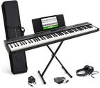 Digitalpiano 88 Tasten RECITALPLAY mit 480 Sounds USB MIDI Ständer Pedal Kopfhörer und Tasche