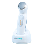 Cordless ultrasound therapy device body face heat 3 levels 10 min timer muscle recovery 4 exercises