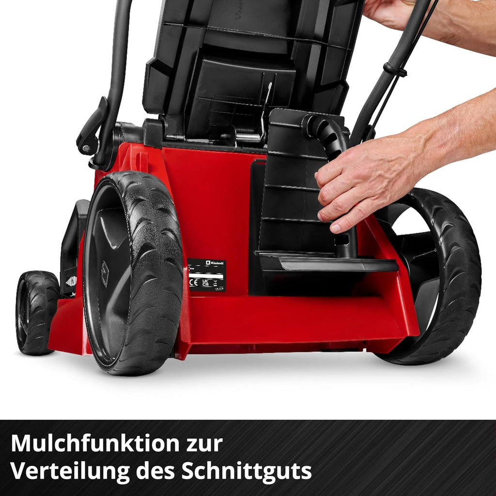 Akku Rasenmäher GE-CM 43 Li M 43 cm 36V Brushless 600 m² 63L Fangkorb 2x Akku 2x Ladegerät Mulchfunktion