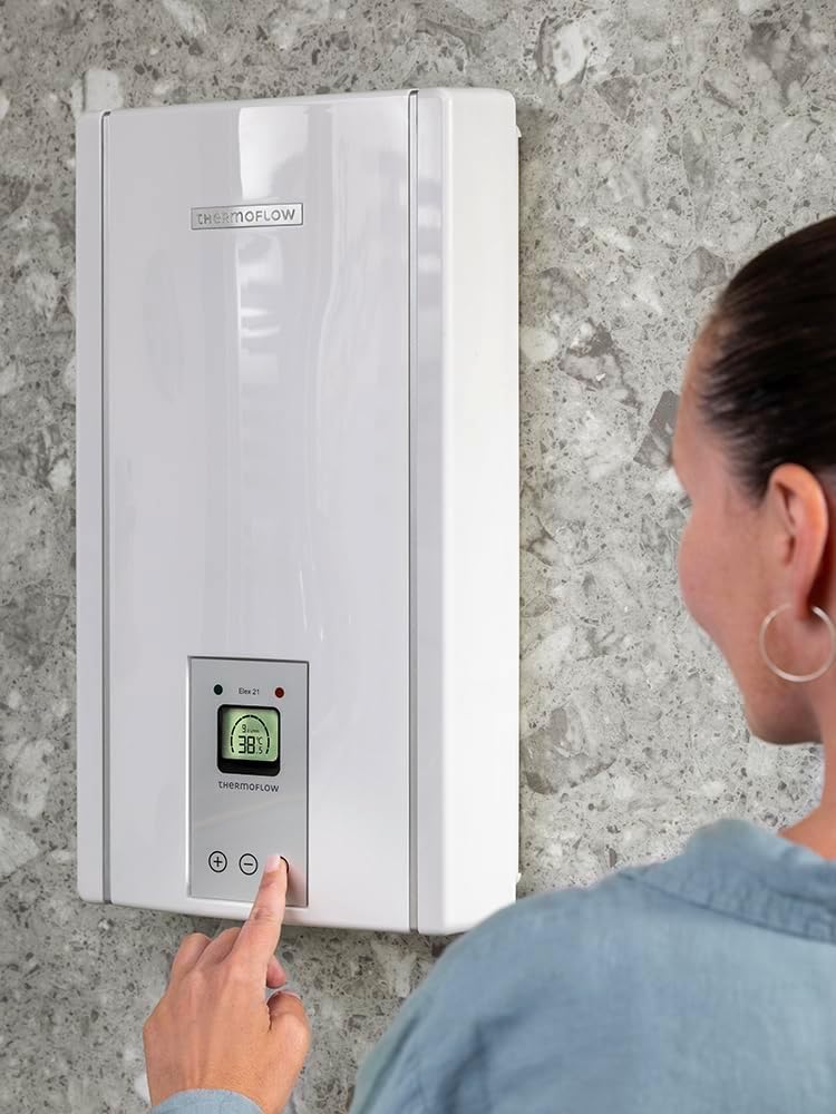 Elektronischer Durchlauferhitzer Elex 21 21 kW 400 V 11,8 L/min bis 55 °C druckfest mit G 1/2 Anschluss
