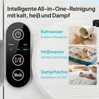 Polsterreiniger Nasssauger LVCUCM002 mit Dampffunktion 15 kPa und 1,6 L Tank für Teppiche Sofa und Auto