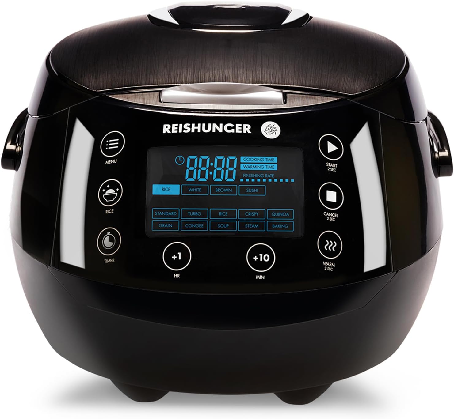Digitaler Reiskocher und Dampfgarer Multikocher 1,5 L 12 Programme Warmhaltefunktion Timer Keramik Innentopf