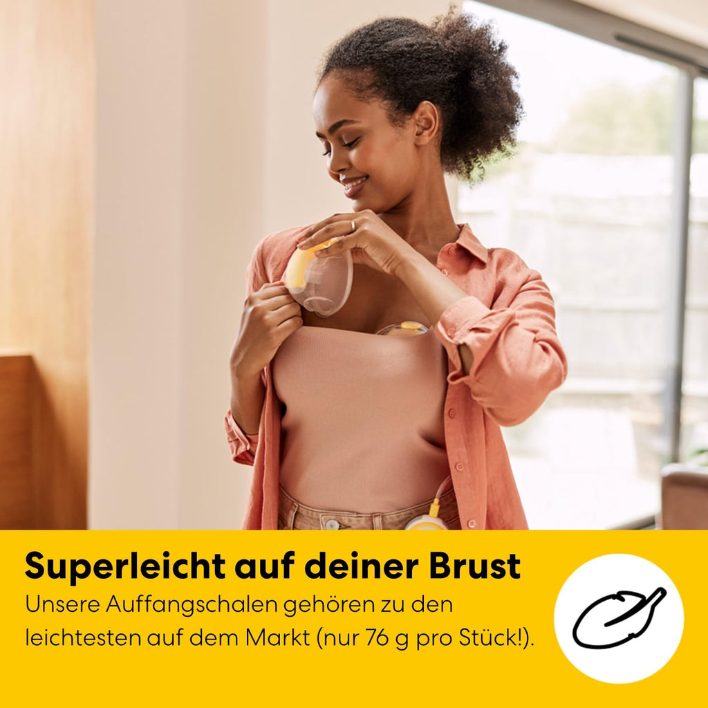 Elektrische Doppelmilchpumpe Freestyle Hands Free App Verbindung tragbar 24 dB Akku betrieben inkl Auffangschalen