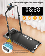 Klappbares Laufband für Zuhause mit Steigung 1–12% TP2 12 km/h 2,5 HP Motor 130 kg Belastung LED Display Fernbedienung App