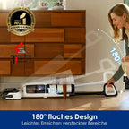 Nass Trockensauger Floor One Stretch S6 180° Flachdesign 13 cm Höhe Selbstreinigung 85°C 40 Minuten Laufzeit Hartböden