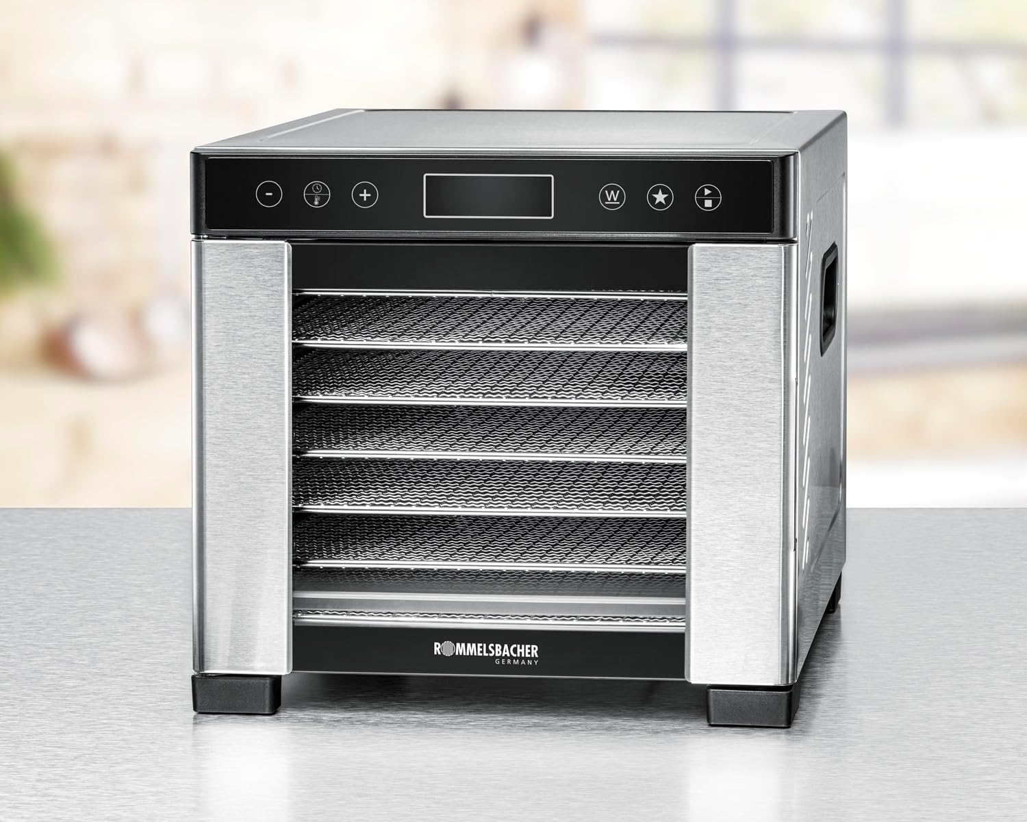 Dörrautomat DA 650 600W 7 Edelstahl-Tabletts 0,5 m² Dörrfläche Temperatur 35–75°C 99h Timer LCD Display