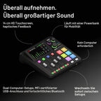 Audio Produktionssystem RØDECaster Duo RC Duo 4-Kanal Mixer mit USB-C Bluetooth Wi-Fi Dual USB und Touchscreen
