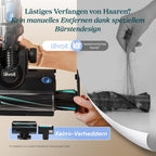 Akku-Staubsauger LVAC-300 PET mit Anti-Tangle Bürste 60 Min Laufzeit HEPA-Filtersystem Mini-Motorbürste selbststehend Blau