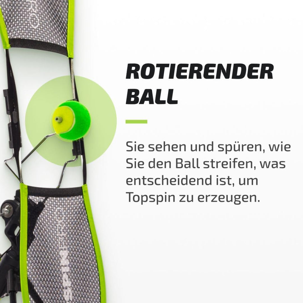 Tennis Trainingsgerät Topspin verstellbar für Grundschläge und Techniktraining