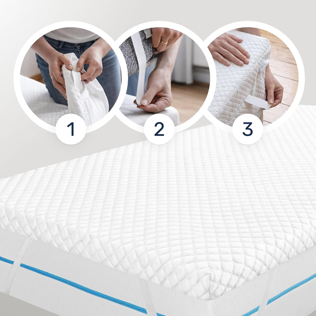 Matratzen Topper Memory Foam 180x200 cm 7 cm H1/2 ergonomisch rutschfest Edition Pure Model L Boxspring