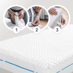 Matratzen Topper Memory Foam 180x200 cm 7 cm H1/2 ergonomisch rutschfest Edition Pure Model L Boxspring