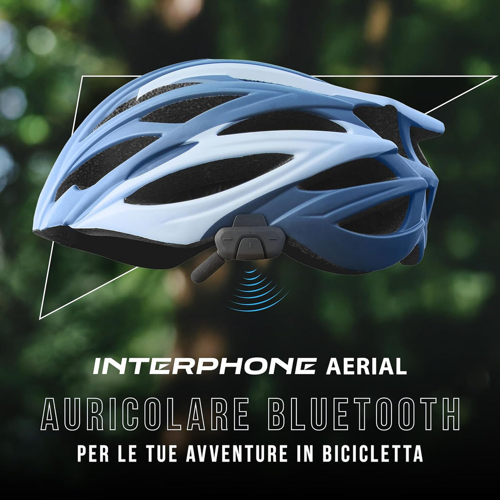 Fahrrad Bluetooth Gegensprechanlage INTERPHOAERIALTP für 2 Fahrer bis 300 m Kommunikation GPS Musik Anrufe wasserdicht Open Ear