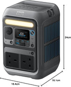 Tragbare Powerstation A1722 288 Wh LiFePO4 300 W mit 600 W Spitzenleistung und Solar-Kompatibilität