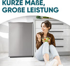 Mini Gefrierschrank 42 L 4 Sterne Tiefkühlschrank -18 °C Energieklasse E mit wechselbarem Türanschlag und Schloss
